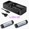 FOC-TEC Lush Q2 21700 Lader Mit 21700 Akkus Für Tauchlampen -ActionSport Würzburg Shop 500417 lader mit 18650