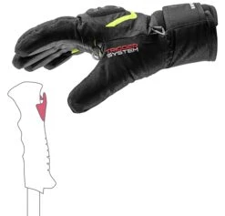 LEKI GRIFFIN 3D JUNIOR Kinder Skihandschuh Collection 2024 -ActionSport Würzburg Shop 653805702 griffin 3D Junior black yellow 2024 3