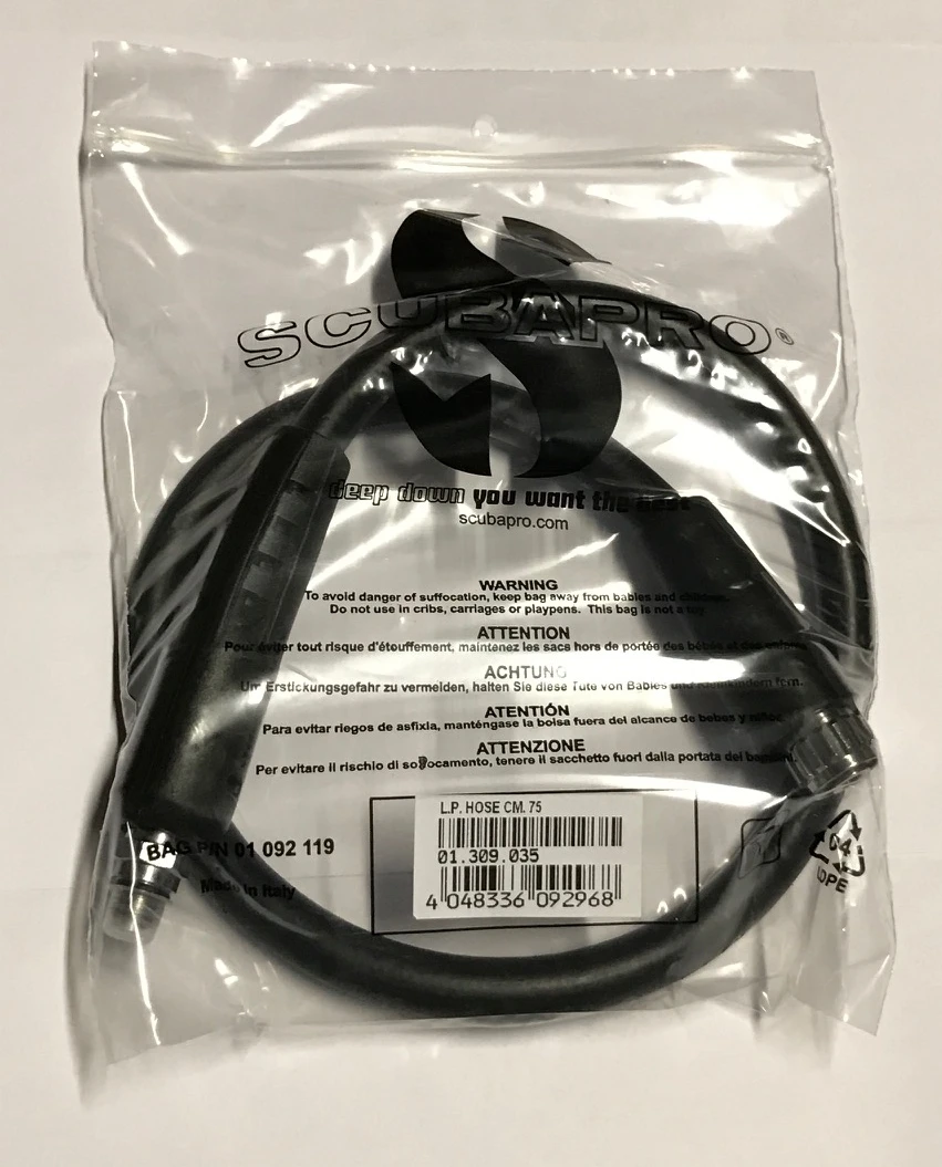 Scubapro SUPERFLOW Mitteldruckschlauch Für Atemregler 75 Cm 3/8'' Anschluß 3 Scubapro SUPERFLOW Mitteldruckschlauch Für Atemregler 75 Cm 3/8'' Anschluß