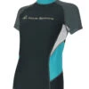 Aqua Sphere AMY Rash Guard Damen UV-Shirt -ActionSport Würzburg Shop amy rash guard darkgrey grey 2017 1