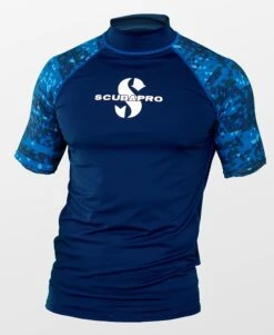 Scubapro AEGEAN Rash Guard Kurzarm Herren Slim Fit UV-Shirt