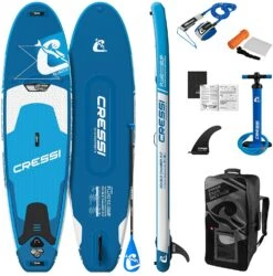 CRESSI FLUID ALL ROUND ISUP SET Doppelkammer 10'2" Aufblasbares SUP