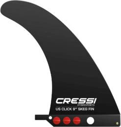 CRESSI US QUICK SKEG Fin 9'' Starre Abnehmbare Driftflosse 23 Cm Für SUP