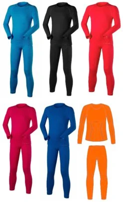 FALKE Kinder Langarmshirt Shirt + Lange Hose Skiunterwäsche Kids