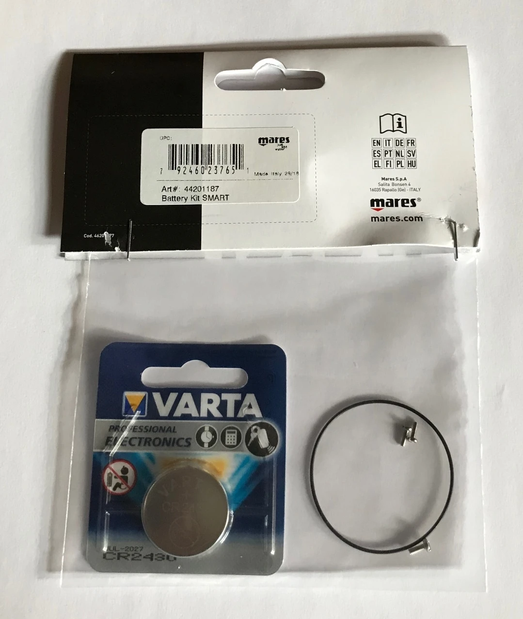Mares SMART Batteriewechselsatz Mit Schrauben Für SMART Tauchcomputer 3 Mares SMART Batteriewechselsatz Mit Schrauben Für SMART Tauchcomputer