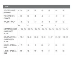 ZIENER TAIPA Damen Skihose Schneehose Snowboardhose Collection 2017 5 ZIENER TAIPA Damen Skihose Schneehose Snowboardhose Collection 2017 -ActionSport Würzburg Shop taipa groessentabelle