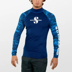 Scubapro AEGEAN Rash Guard Langarm Herren Slim Fit UV-Shirt