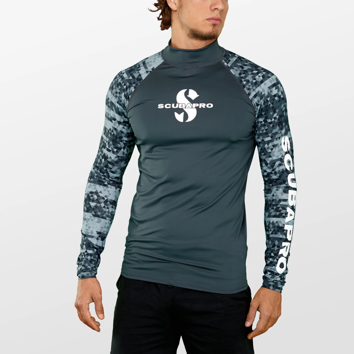 Scubapro GRAPHITE Rash Guard Langarm Herren Slim Fit UV-Shirt 3 Scubapro GRAPHITE Rash Guard Langarm Herren Slim Fit UV-Shirt