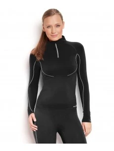 FALKE Comfort Fit Turtleneck ZIP Shirt Damen Langarmshirt Mit Reissverschluss